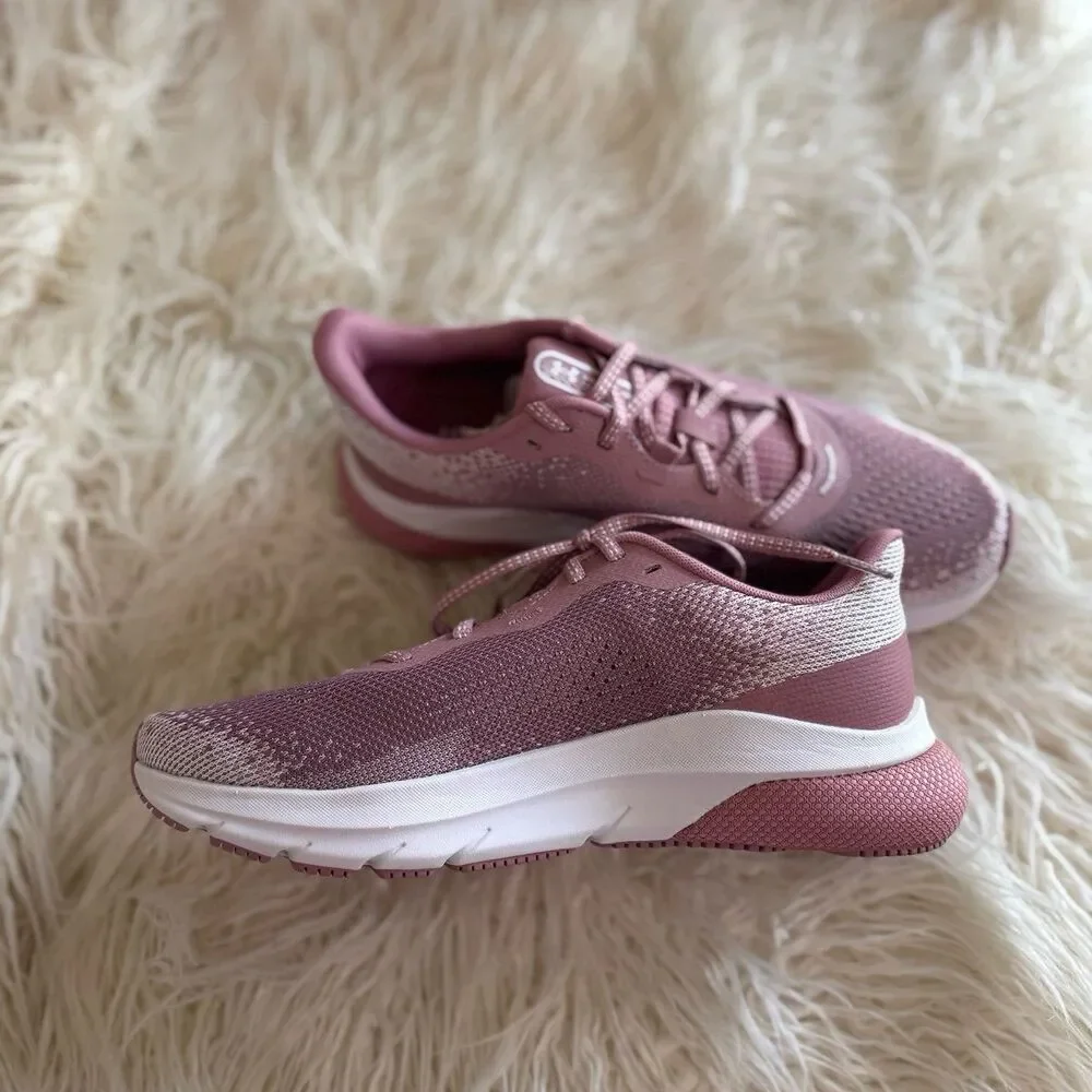 Under Armour HOVR Turbulence 2 Running Shoes Pink Rose Size 10 - Picture 8 of 12